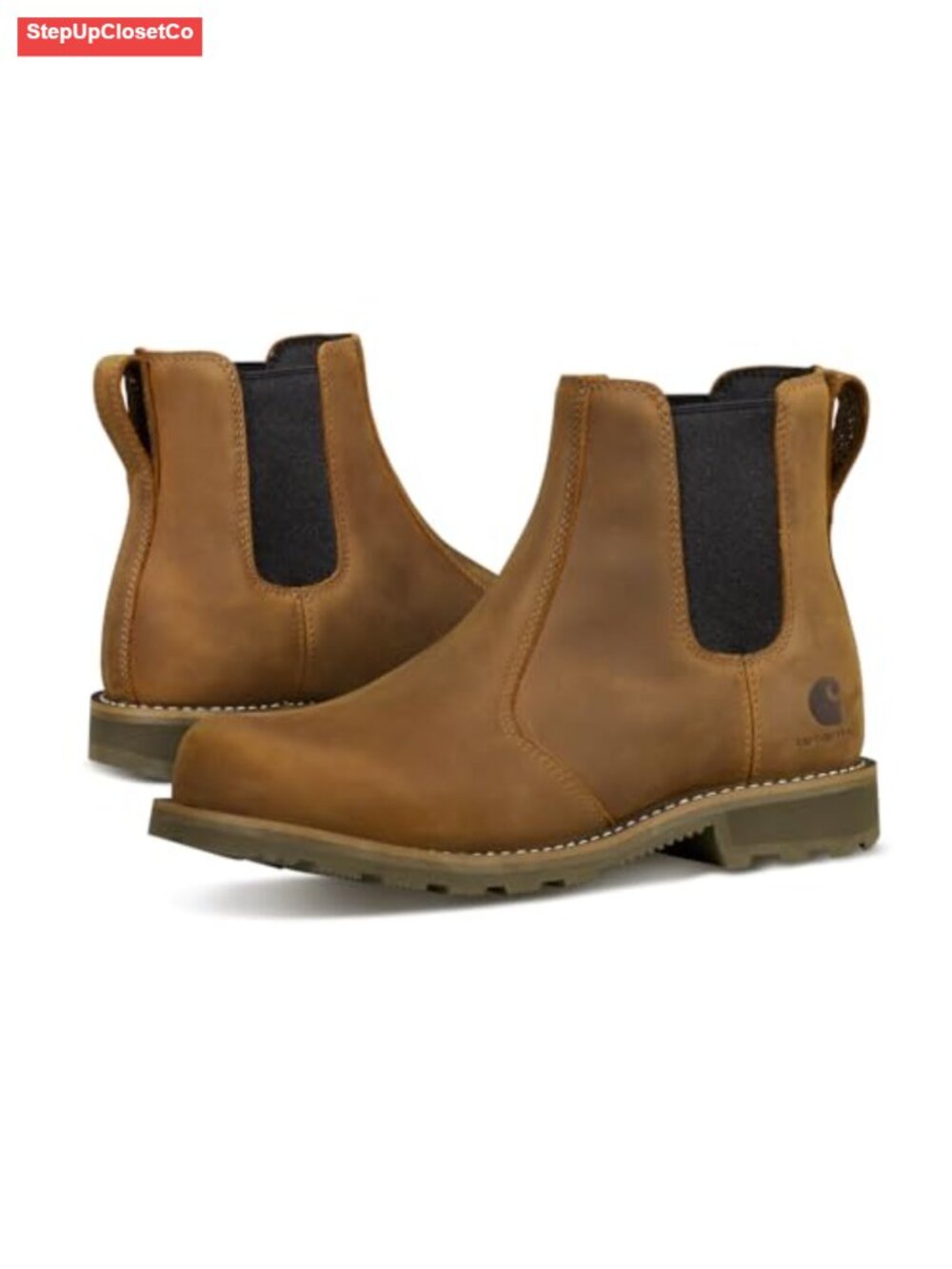 Water-Resistant Steel Toe Chelsea Work Boots Lightweight EVA Cushion